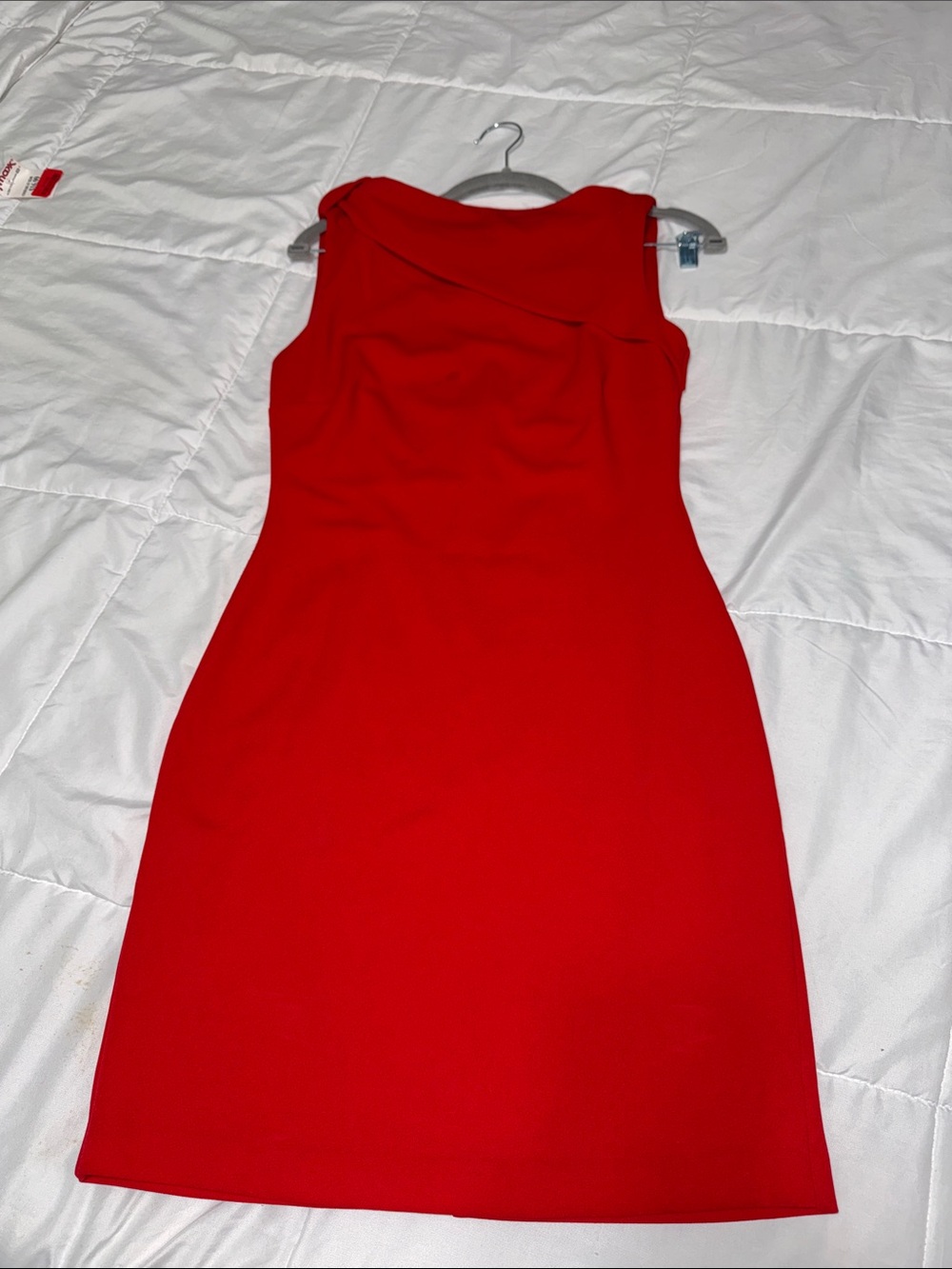 Alexia Admor Red Sleeveless Midi Sheath Dress